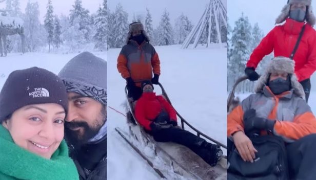 ഡിവോഴ്സ് വാർത്തകൾക്ക് ഇതിലും നല്ല മറുപടിയില്ല; മഞ്ഞുപെയ്യുന്ന ഫിൻലാന്റിൽ റൊമാന്റിക്ക് വെക്കേഷൻ ആഘോഷിച്ച് സൂര്യയും ജ്യോതികയും; യാത്രയുടെ ദൃശ്യങ്ങൾ പങ്കുവച്ച് ഹൃദ്യമായ കുറിപ്പുമായി ജ്യോതിക