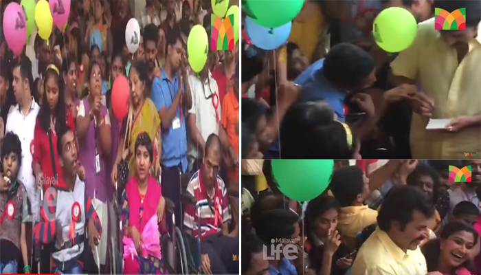 പേരന്‍പ് കാണാന്‍ മമ്മൂട്ടി കവിതാ തീയറ്ററില്‍ എത്തിയപ്പോള്‍  നടനൊപ്പം വന്നവര്‍ കാണികളെ ഞെട്ടിച്ചു..!