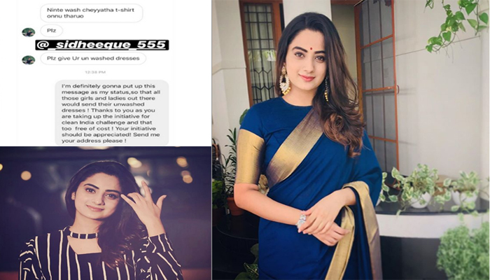 നിന്റെ വാഷ് ചെയ്യാത്ത ടീ ഷര്‍ട്ട് തരുമോയെന്ന് നമിതയോട് ആരാധകന്റെ ചോദ്യം; അശ്ലീല കമന്റ് ചെയ്തവന് വായടപ്പിക്കുന്ന മറുപടി കൊടുത്ത നമിതക്ക് അഭിനന്ദനങ്ങളുമായി സോഷ്യല്‍മീഡിയ  