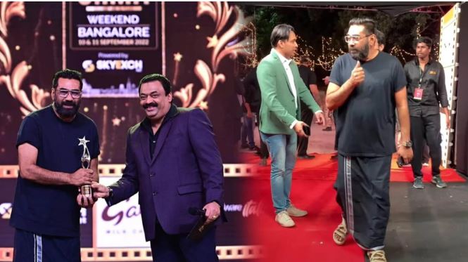  ബാംഗ്ലൂരില്‍ നടന്ന സൈമ പുരസ്‌കാരചടങ്ങില്‍ ബിജു മേനോന്‍ അവാര്‍ഡ് വാങ്ങാനെത്തിയത് കറുത്ത മുണ്ടും ടീഷര്‍ട്ടും ധരിച്ച്; തെന്നിന്ത്യന്‍ താരങ്ങള്‍ അണിനിരന്ന ചടങ്ങില്‍ സിംപിള്‍ ലുക്കില്‍ നടന്റെ മാസ് എന്‍ട്രി; എയര്‍പോര്‍ട്ടില്‍ വരെ കൂളായി മുണ്ടുടുത്തു പോവുന്ന താരം എന്ന് ആരാധകര്‍
