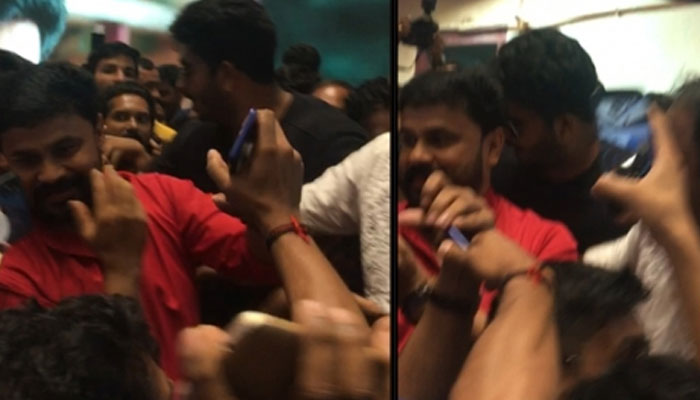 കോടതി സമക്ഷം ബാലന്‍ വക്കീലിന്റെ വിജയാഘോഷത്തിലെത്തിയ ദിലീപുമൊത്ത് സെല്‍ഫി പകര്‍ത്തുന്നതിനടയില്‍ ഫാന്‍സും സുരക്ഷാ ജീവനക്കാരും തമ്മില്‍ വാക്കേറ്റവുൂം കയ്യാങ്കളിയും; സെല്‍ഫി പകര്‍ത്താന്‍ ചെന്ന ആരാധകനെ മര്‍ദിച്ചെന്ന് ആരോപിച്ച്  ഫാന്‍സ്‌കാരും രംഗത്ത്