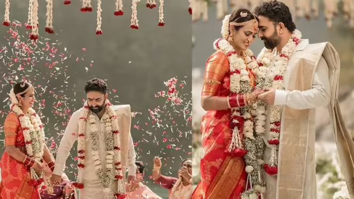 ഗംഗാ തീരത്ത് താലി ചാര്‍ത്തി നടി രമ്യാ പാണ്ഡ്യനും ലോവല്‍ ധവാനും; വിവാഹ ചിത്രങ്ങള്‍ പങ്കുവെച്ച് താരം 