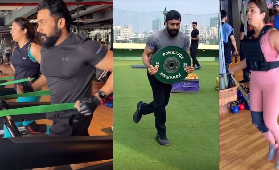 സൂര്യയ്‌ക്കൊപ്പം ജിമ്മില്‍ ഒരുമിച്ച്് വര്‍ക്കൗട്ട് ചെയ്യുന്ന വീഡിയോയുമായി ജ്യോതിക; ഡബിള്‍ സ്വെറ്റ്, ഡബിള്‍ ഫണ്‍ എന്ന ക്യാംപ്ഷനോടെ പങ്ക് വച്ച വീഡിയോയ്ക്ക് താഴെ കമന്റ് മഴ ചൊരിഞ്ഞ് ആരാധകരും