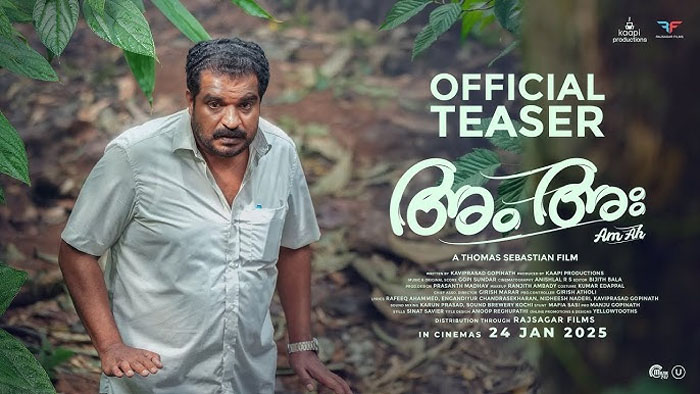  ഇടുക്കിയുടെ പശ്ചാത്തലത്തില്‍ ഒരു സസ്‌പെന്‍സ് ഡ്രാമ; ദിലീഷ് പോത്തനൊപ്പം ജാഫര്‍ ഇടുക്കിയും; പ്രതീക്ഷ നല്‍കി അം അഃ; ചിത്രത്തിന്റെ ടീസര്‍ പുറത്ത് 