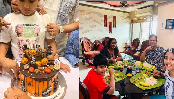  സായ്കൃഷ്ണയുടെ പിറന്നാള്‍ അടിച്ചപൊളിച്ച് നവ്യയും കുടുംബവും; പിറന്നാള്‍ സദ്യയുടെ ചിത്രം പങ്കുവച്ച് നവ്യ; താരപുത്രന് ആശംസകളുമായി ആരാധകര്‍ 