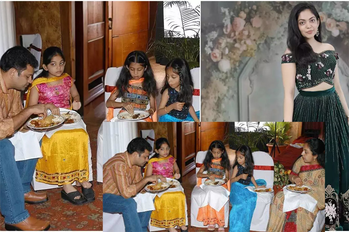 അന്ന് ഞങ്ങള്‍ക്ക് എല്ലാം ലിമിറ്റഡായിരുന്നു;  മൂന്നോ നാലോ ജോഡി നല്ല ഡ്രസും ചെരിപ്പുകളും ഉണ്ടാകും;  പോവുന്നിടത്തെല്ലാം അത് തന്നെ ഇട്ടിട്ട് പോവും; വീണ്ടും ഇടുന്നതിലൊന്നും പ്രശ്‌നങ്ങളുണ്ടായിരുന്നില്ല; കുട്ടിക്കാലത്തെ മനോഹര കാലഘട്ടത്തിലെ ചിത്രം പങ്കുവച്ച് അഹാന കുറിച്ചത്
