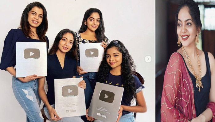  ഒരു വീട്ടിലേക്ക് ഒന്നിച്ച് നാലു സില്‍വര്‍ പ്ലേ ബട്ടണുകള്‍; അപൂര്‍വ്വ നേട്ടത്തിന്റെ സന്തോഷം പങ്കിട്ട് കൃഷ്ണ സിസ്റ്റേഴ്‌സ് 