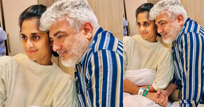 ആശുപത്രിയില്‍ ചികിത്സയിലിരിക്കുന്ന ശാലിനിയുടെ കൈ ചേര്‍ത്തുപിടിച്ച് അജിത്ത്; മൈനര്‍ സര്‍ജറിക്ക് വിധേയേയായ നടിയെ കാണാന്‍ വിദേശത്ത് നിന്ന് പറന്നെത്തി നടന്‍; താരങ്ങളുടെ ചിത്രങ്ങള്‍ സോഷ്യല്‍മീഡിയയില്‍