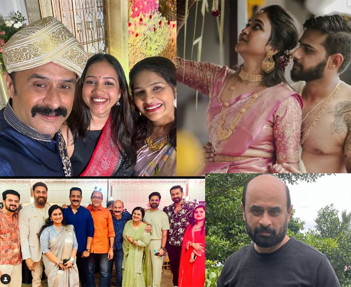 നടന്‍ രാജേഷ് ഹെബ്ബാറിന്റെ മകന്‍ വിവാഹിതനായി; ആകാശിന്റെ വധുവായി നോര്‍ത്തിന്ത്യക്കാരി മാന്‍സി; ചെണ്ട മേളവും ഡാന്‍സുമൊക്കെയായി ആഘോഷ മാക്കി താരകുടുംബം; ആശംസകളറിയിച്ച് താര സുഹൃത്തുക്കളുമെത്തി