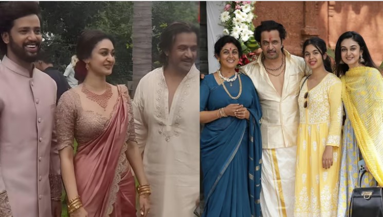  അര്‍ജുന്‍ സര്‍ജയുടെ മകളും നടിയുമായ ഐശ്വര്യ അര്‍ജുന്‍ വിവാഹിതയാവുന്നു; നടന്‍ തമ്പി രാമയ്യയുടെ മകനും നടനുമായ ഉമാപതി രാമയ്യുമായുള്ള വിവാഹ നിശ്ചയ ചിത്രങ്ങള്‍ പുറത്ത്