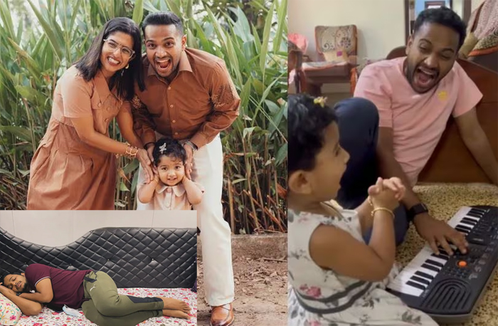 മകള്‍ക്ക് പാട്ട് പാടി കൊടുക്കുന്ന അച്ഛന്റെ വീഡിയോയുമായി ബേസിലിന്റെ ഭാര്യ എലിസബത്ത്; ഇതില്‍ ഇപ്പോ ആരാ കുഞ്ഞെന്ന ചോദ്യവുമായി സോഷ്യല്‍മീഡിയ; ബേസില്‍ കിടന്നുറങ്ങുന്ന ചിത്രം പങ്ക് വച്ച് ആശംസ പങ്ക് വച്ച ആശംസയുമായി ടോവിനോ; ബേസിലിന്റെ പിറന്നാള്‍ സോഷ്യല്‍മീഡിയയില്‍ ചിരിപടര്‍ത്തുമ്പോള്‍