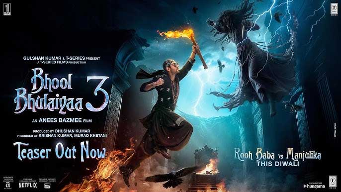  ഹരേ റാം..ഹരേ റാം ഹരേ കൃഷ്ണ ഹരേ റാം..' വീണ്ടും തട്ടിക്കൂട്ടി റീമിക്‌സുമായി ബോളിവുഡില്‍ നിന്നൊരു ടൈറ്റില്‍ ട്രാക്ക്; ചിത്രം 'ഭൂല്‍ ഭുലയ്യ 3' ടൈറ്റില്‍ ഗാനം ടീസര്‍ പുറത്തുവിട്ടു; ദീപാവലിക്ക് തീയേറ്ററുകളിലെത്തും