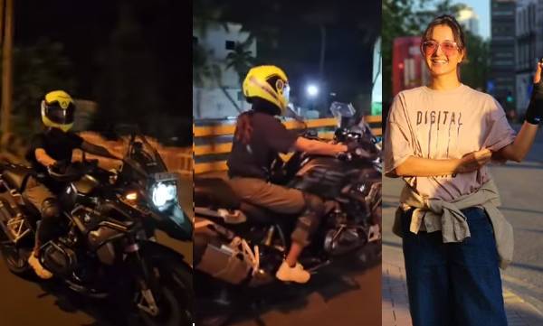 നിങ്ങളുടെ ഭയം നിങ്ങള്‍ക്ക് ഇപ്പോഴും കേള്‍ക്കാന്‍ കഴിയുമെങ്കില്‍, ഗിയര്‍ മാറ്റുക; അടിപൊളി ഗാനത്തിനൊപ്പം രാത്രി ബൈക്കില്‍ നഗരം ചുറ്റുന്ന വീഡിയോയുമായി മഞ്ജു