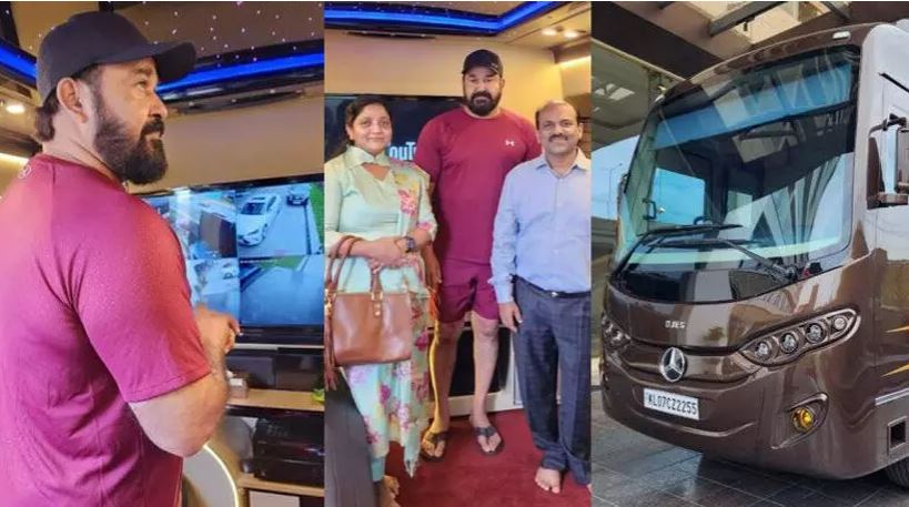  റോള്‍സ് റോയിസ് കാറുകള്‍ക്ക് സമാനമായി തിളങ്ങുന്ന ലൈറ്റുകളുള്ള  റൂഫ്;  കിടപ്പുമുറിയും അടുക്കളയും, ജിം അടക്കം എല്ലാ സൗകര്യങ്ങളും;  2255 എന്ന ഇഷ്ട നമ്പരോടെ പുറത്തിറക്കിയ  ആഢംബര കാരവന്‍ വാങ്ങാന്‍ നേരിട്ടെത്തി ലാലേട്ടന്‍