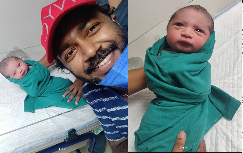 ഒരു ആണ്‍കുട്ടിയും ഒരു അമ്മയും ഒരു അച്ഛനും പിറവി കൊണ്ടിരിക്കുന്നു; മകനൊപ്പമുള്ള ചിത്രങ്ങള്‍ പങ്കുവച്ച് അച്ഛനായ സന്തോഷം പങ്കിട്ട് വിഷ്ണു ഉണ്ണികൃഷ്ണന്‍