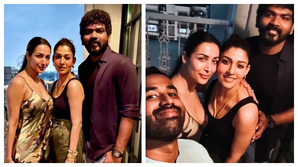  നയന്‍താരയെയും വിഘ്‌നേശിനെയും കണ്ട്മുട്ടിയ സന്തോഷം പങ്ക് വച്ച് മലൈക അറോറ; ഷാരൂഖ് അറ്റ്‌ലി ചിത്രത്തിന്റെ ഷൂട്ടിനായി മുംബൈയിലെത്തിയ നയന്‍താരക്കൊപ്പമുള്ള ബോളിവുഡ് സുന്ദരിയുടെ ഫോട്ടോ വൈറല്‍
