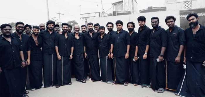  കറുപ്പണിഞ്ഞ് തലൈവരും പിള്ളേരും ; ലൊക്കേഷനില്‍ ദീപാവലി ആഘോഷിച്ച് 'കൂലി' ടീം