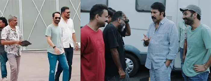 ശ്രീലങ്കയിലെ സെറ്റ് മുഴുവന്‍ കറങ്ങി നടന്ന് കണ്ട് ഫഫ; മമ്മൂക്കയുടെ തമാശയ്ക്ക് കേട്ട് ചിരിയുമായി കുഞ്ചാക്കോയും ഫഹദും; മഹേഷ് നാരായണന്‍ സെറ്റില്‍ താരനിരകള്‍ എത്തുമ്പോള്‍