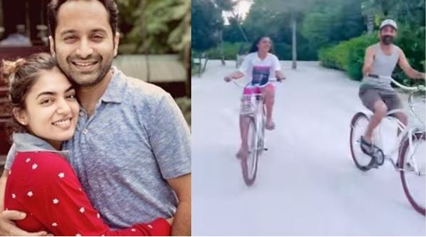 വിവാഹ വാര്‍ഷിക ദിനത്തില്‍ സൈക്കിള്‍ ചവിട്ടുന്ന വീഡിയോയുമായി നസ്രിയ; എട്ട് വര്‍ഷം മുമ്പ് ഏകദേശം ഈ സമയത്താണ് വിവാഹിതരായതെന്നും  ഭ്രാന്തിന്റെ മറ്റൊരു വര്‍ഷമെന്നും കുറിച്ച് നടി; ആശംസകളുമായി താരങ്ങളും