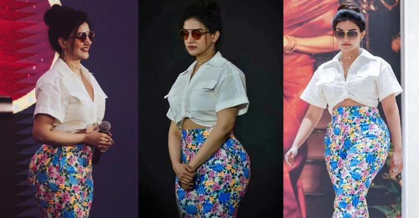 വെള്ള നിറത്തിലുള്ള ഷോര്‍ട്ട് ഷര്‍ട്ടും ഫ്‌ളവര്‍ ഡിസൈനിലുള്ള പാന്റും ധരിച്ച് അടാര്‍ ഗ്ലാമര്‍ ലുക്കില്‍ ഹണി റോസ്; കേരളത്തിന്റെ സണ്ണി ലിയോണും കര്‍ദാഷിയനും നിങ്ങളാണെന്ന കമന്റുമായി ആരാധകര്‍; വൈറലാകുന്ന വീഡിയോ കാണാം
