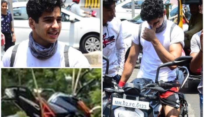 നിയമം ലംഘിച്ച് വാഹനം പാർക്ക് ചെയ്ത യുവനടന്റെ ബൈക്ക് അറസ്റ്റ് ചെയ്ത് നീക്കി പൊലീസ്; ശ്രീദേവിയുടെ മകൾ ജാൻവിക്കൊപ്പം സ്‌ക്രീനിലെത്തിയ ഇഷാൻ ഖട്ടറിന്റെ ബൈക്ക് പൊലീസ് കൊണ്ടുപോകുന്ന ദൃശ്യങ്ങൾ വൈറലാകുന്നു