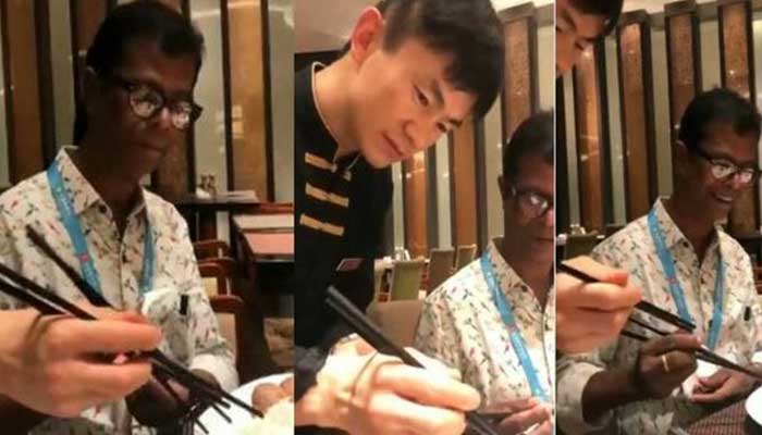  പാവം പുള്ളിക്കാരന്‍ മലയാളം അറിഞ്ഞിരുന്നെങ്കില്‍ കൈകൊണ്ട് വാരിക്കഴിക്കാന്‍ പറഞ്ഞേനെ; ഷാങ്ഹായി വേദിയില്‍ നിന്ന് വീഡിയോ പങ്കുവച്ച് ഇന്ദ്രന്‍സ് 