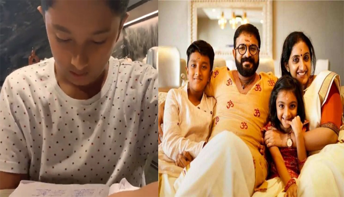  നിനക്ക് കുന്തം വാങ്ങിത്തരും ഇരുന്ന് പഠിക്കെടാ; പന്നിയല്ല പത്നി; മകനെ പഠിപ്പിക്കാന്‍ വന്ന ജയസൂര്യയുടെ കണ്ട്രോള്‍ പോയി; വൈറലായ് ജയസൂര്യ മകനെ മലയാളം പഠിക്കുന്ന വീഡിയോ..!