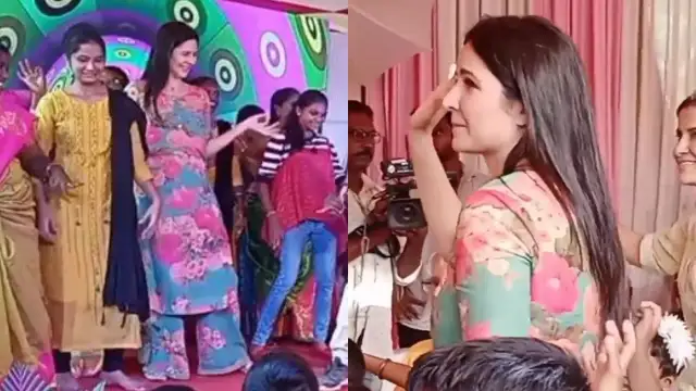 സല്‍വാര്‍ അണിഞ്ഞ് സിംപിളായി സ്‌കൂള്‍ കുട്ടികള്‍ക്കിടയില്‍ നിന്ന് പാട്ടിന് ചുവടുവച്ച് കത്രീന കൈഫ്; മധുരയിലെ സ്‌കൂളില്‍ നിന്നുള്ള ബോളിവുഡ് സുന്ദരിയുടെ വീഡിയോ സോഷ്യല്‍മീഡിയയില്‍