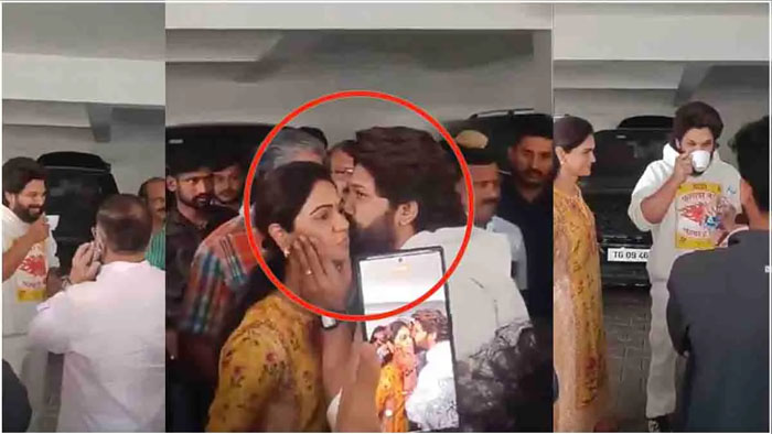  ഭാര്യക്ക് ചുംബനം നല്‍കി യാത്രപറഞ്ഞ് പോലീസിനൊപ്പം തിരിച്ചു അല്ലു അര്‍ജുന്‍; അറസ്റ്റു വാര്‍ത്തയറിഞ്ഞ് ആരാധകര്‍ തടിച്ചുകൂടിയതോടെ അതിവേഗ നീക്കവുമായി പോലീസ്; മജിസ്‌ട്രേറ്റിന് മുന്നില്‍ അതിവേഗം ഹാജറാക്കാന്‍ നീക്കം; തെലുങ്ക് സൂപ്പര്‍താരത്തിന്റെ അറസ്റ്റിനെ എതിര്‍ത്ത് ബിആര്‍എസ് 