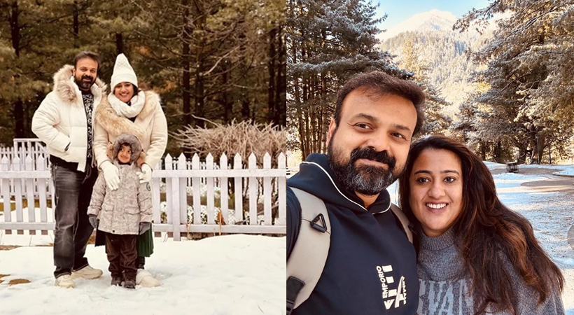 സ്വര്‍ഗ്ഗത്തിന് കാശ്മീര്‍ എന്നല്ലാതെ മറ്റെന്തു പേരാണുള്ളത്; ഭാര്യ പ്രിയയയ്ക്കും മകന്‍ ഇസഹാഖിനും ഒപ്പം മഞ്ഞിന്റെ സൗന്ദര്യം ആസ്വദിച്ച് കുഞ്ചാക്കോ ബോബന്‍