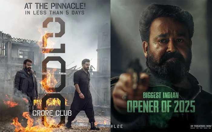 ഈ വര്‍ഷം അയാളുടെ മാത്രം'; ഇന്ത്യന്‍ സിനിമയുടെ നെറുകയില്‍ 'എമ്പുരാന്‍'; പുതിയ റെക്കോര്‍ഡ് അറിയിച്ച് മോഹന്‍ലാലും പൃഥ്വിരാജും; റീ എഡിറ്റ് 'എമ്പുരാന്‍' ഇന്ന് എത്തിയേക്കും; മാസ്റ്ററിങ് നടന്നത് നാഗാര്‍ജുനയുടെ സ്റ്റുഡിയോയില്‍; എമ്പുരാന്‍' വിവാദം പ്രതിഷേധാര്‍ഹമെന്ന് ഫെഫ്ക