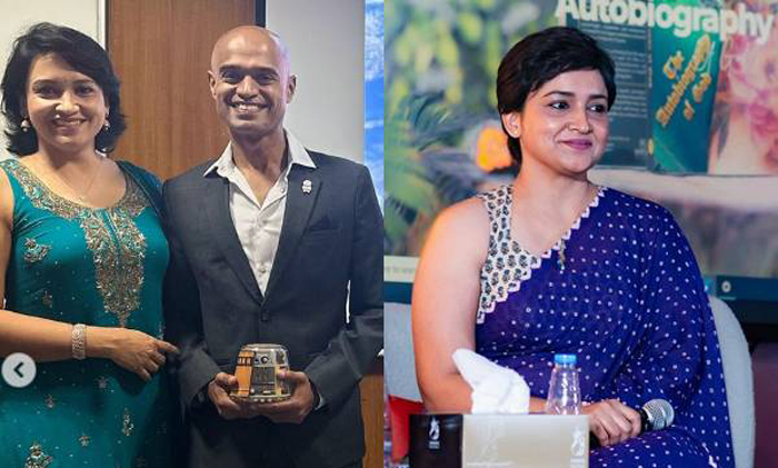   ഇന്ത്യന്‍ ഇന്‍സ്റ്റിറ്റ്യൂട്ട് ഓഫ് സയന്‍സ് എയ്‌റോസ്പേസില്‍  എം.ടെക് റിസര്‍ച്ച് കൊളോക്യം അവതരിപ്പിച്ച് പ്രശാന്ത് നായര്‍; ഭര്‍ത്താവിന്റെ പുതിയ നേട്ടത്തിന്റെ വീഡിയോ പങ്ക് വച്ച് ലെന