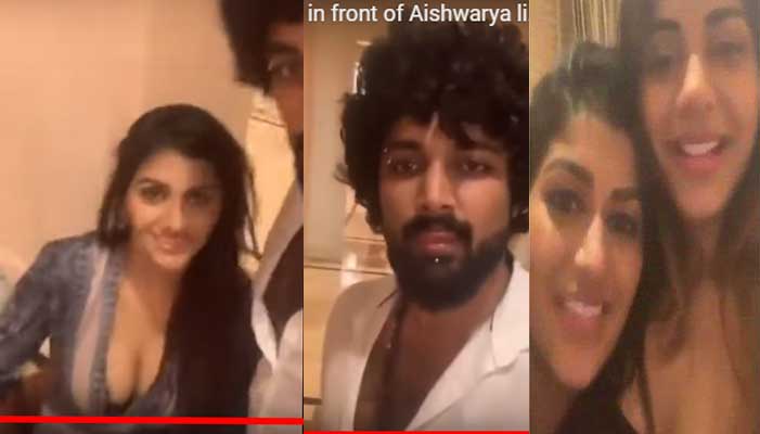  ആയിരങ്ങള്‍ സാക്ഷിയായ ലൈവില്‍ ബിഗ് ബോസ് താരത്തിന്റെ കാമുകനുമൊത്തുള്ള ചുംബനം; തമിഴ് ബിഗ്‌ബോസ് താരം ഐശ്വര്യ പങ്കുവച്ച ലൈവില്‍ ആരാധകര്‍ കണ്ടത് മദ്യപിച്ച് യാഷികയെ ചുംബിക്കുന്ന കാമുകനെ; അതീവ ഗ്ലാമറസിലെത്തിയ താരങ്ങളുടെ ചെയ്തിയെ വിമര്‍ശിച്ച് ആരാധകരും 