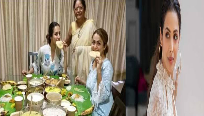 ഓണത്തിന് കുടുംബത്തിനൊപ്പം സദ്യ കഴിച്ചും പായസം കുടിച്ചും മലൈക അറോറ; ചിത്രം വൈറൽ 