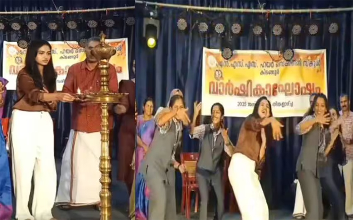 'പരിപാടിയെല്ലാം ഗംഭീരമാകട്ടെ; ഇവിടെ വന്നു ഇങ്ങനെയൊക്കെ സംസാരിക്കുമെന്ന് ഞാന്‍ പ്രതീക്ഷിച്ചതല്ല; നിങ്ങളെ കാണുമ്പോള്‍ എന്റെ സ്‌കൂള്‍ കാലവും എന്റെ സുഹൃത്തുക്കളെയുമൊക്കെ മിസ് ചെയ്യുന്നു'; പഠിച്ച സ്‌കൂളില്‍ അതിഥിയായി എത്തി മമിത ബൈജു 