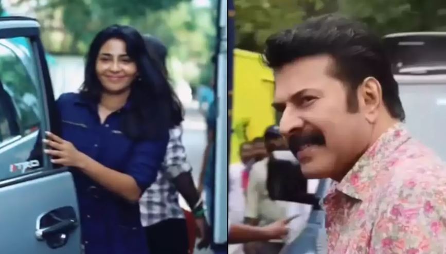 കാറില്‍ നിന്നും ഇറങ്ങി കാരേവാനിലേക്ക് കയറുന്ന ഐശ്വര്യ ലക്ഷ്മിയുടെ വീഡിയോ പുറത്ത് വിട്ട് അണിയറ പ്രവര്‍ത്തകര്‍; ബി ഉണ്ണികൃഷ്ണന്‍ ചിത്രത്തി ല്‍ മമ്മൂട്ടിക്കൊപ്പം നടിയും