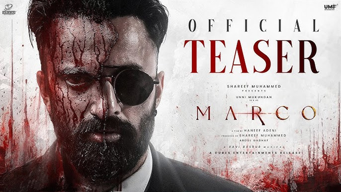 മലയാളത്തിലെ ഏറ്റവും വയലന്റ് ചിത്രം, നേരിട്ട് പോരാടാന്‍ ജഗദീഷും ഉണ്ണി മുകുന്ദനും; മാര്‍ക്കോ ടീസര്‍ പുറത്ത്