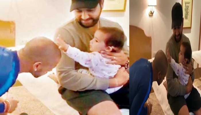 സമൈറയുടെ ക്യൂട്ട് വീഡിയോ ഏറ്റെടുത്ത് സോഷ്യല്‍മീഡിയ;ശിഖര്‍ ധവാന്‍ പങ്കുവച്ച വീഡിയോ വൈറല്‍