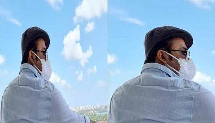 ഓണത്തിന് മാസ്ക് ഓണ്‍; വിദൂരതയിലേക്ക് നോക്കി നടൻ  മോഹന്‍ലാല്‍