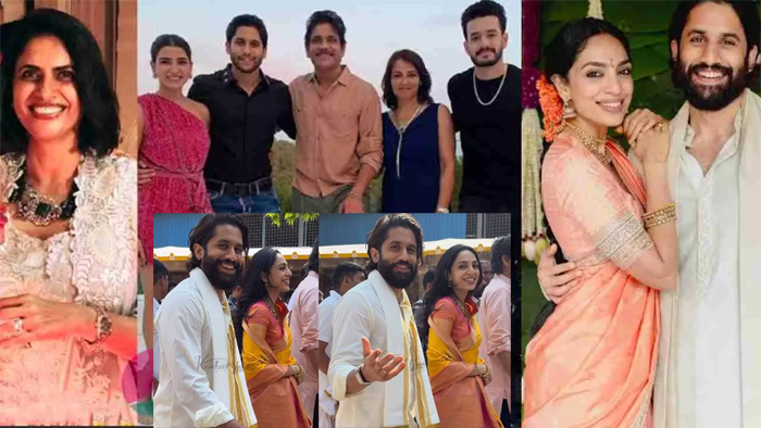 വിവാഹത്തിന് പിന്നാലെ മല്ലികാര്‍ജ്ജുന ക്ഷേത്രത്തിലെത്തി തൊഴുത്  നാഗ ചൈതന്യയും ശോഭിതയും; താരവിവാഹത്തിന് പിന്നാലെ അക്കിനേനി കുടുംബത്തിലെ രണ്ടാം വിവാഹങ്ങള്‍ ചര്‍ച്ചയാകുമ്പോള്‍