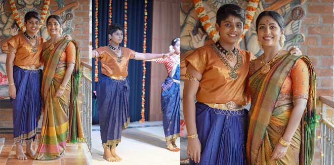 നൃത്ത വേഷത്തില്‍ അമ്മയ്‌ക്കൊപ്പം മകനും; മകന്‍ സായി വേദിയില്‍ ചുവടുകള്‍ വച്ച നിമിഷങ്ങള്‍ പങ്ക് വച്ച് നവ്യാ നായര്‍; അവന്‍ തന്റെ വഴികാട്ടിയെന്ന് കുറിച്ച് താരം