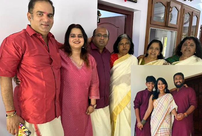 നവ്യയുടെയും മകനും ഓണം ആഘോഷിച്ചത് നന്ദനത്തില്‍ അച്ഛനും അമ്മയ്ക്കും സഹോദരനുമൊപ്പം; അമ്മയ്ക്കൊപ്പം ഓണം ചങ്ങനാശേരിയിലെ വീട്ടില്‍ ഓണം ആഘോഷച്ച് ഭര്‍ത്താവ് സന്തോഷ്; നടിയുടെയും ഭര്‍ത്താവിന്റെയും പോസ്റ്റുകള്‍ക്ക് പിന്നാലെ പുതിയ ചര്‍ച്ച