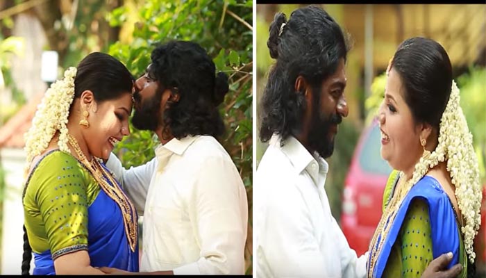  താലികെട്ട് കഴിഞ്ഞുടന്‍ തങ്ങളുടെ ആഗ്രഹം സഫലമായ സന്തോഷത്തില്‍ സ്നേഹയെ കെട്ടിപിടിച്ച് ഉമ്മ വയ്ക്കുന്ന ശ്രീകുമാര്‍!   അയ്യോ വേണ്ടെന്ന് പറഞ്ഞ് എതിര്‍ക്കുന്ന സ്നേഹ!  എന്ത് ക്യൂട്ടാണെന്നാണ് ആരാധകര്‍! വീഡിയോ  വൈറല്‍