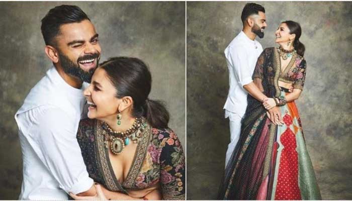 ദീപാവലി ആഘോഷിച്ച്  ഇന്ത്യന്‍ ക്രിക്കറ്റ് ടീം നായകന്‍ വിരാട് കോലിയും ഭാര്യ അനുഷ്‌ക ശര്‍മ്മയും ;വസ്ത്രത്തിലെ പുതുമ കണ്ട് അമ്പരന്ന്  ആരാധകര്‍