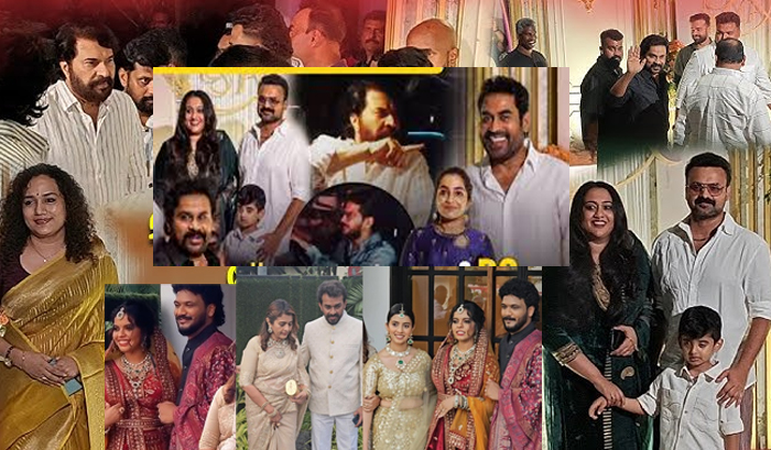 താരങ്ങള്‍ക്കായി പ്രത്യേക വിരുന്നൊരുക്കി ജോര്‍ജ്; മമ്മൂട്ടിയും ദുല്‍ഖറും, ദിലീപും കുഞ്ചാക്കോ ബോബനും സുരാജും അടക്കം മലയാള സിനിമാ ലോകം ഒഴുകിയെത്തിയ വിരുന്ന് കൊച്ചിയില്‍; സിന്ത്യക്കും അഖിലിനും ആശംസയറിക്കാനെത്തിയത് നിരവധി താരങ്ങള്‍