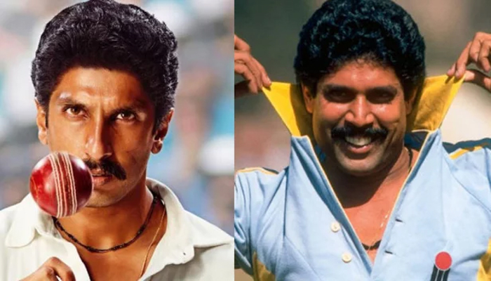   ലോകകപ്പ്  ആവേശം കായിക പ്രേമികളുടെ ഞരമ്പിലോടുമ്പോള്‍ സിനിമാ പ്രേമികള്‍ക്കായി '83' ഒരുങ്ങുന്നു; പിറന്നാള്‍ ദിനത്തില്‍ '83' ന്റെ ആദ്യ ലുക്ക് പുറത്ത് വിട്ട് രണ്‍വീര്‍ സിങ്; കപില്‍ ദേവിനോട് സാമ്യം തോന്നുന്ന രീതിയിലുള്ള മേക്ക് ഓവര്‍ കണ്ട് അമ്പരപ്പോടെ ആരാധകര്‍