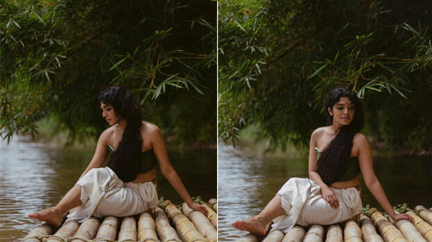 കാടിനുള്ളിലെ അരുവിയില്‍ ചങ്ങാടത്തില്‍ ഗ്രാമീണ സുന്ദരിയായ റിമാ കല്ലിങ്കല്‍; നാടന്‍ ലുക്കില്‍  പുതിയ ഫോട്ടോ ഷൂട്ടുമായി പ്രിയ താരം