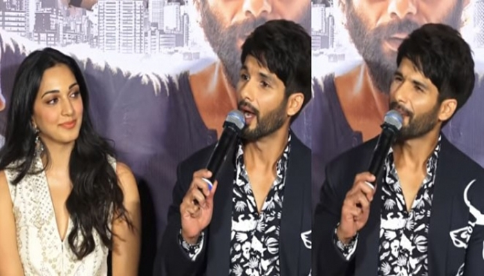 ട്രെയിലർ ലോഞ്ചിങ് ചടങ്ങിനിടെ നായിക കിയാരയോട് ചുംബന രംഗത്തെക്കുറിച്ച് വിശദീകരിക്കാൻ ആവശ്യം; മനുഷ്യരാണ് അഭിനയിച്ചിരിക്കുന്നത് നായ്ക്കുട്ടികളല്ലെന്ന് രൂക്ഷപ്രതികരണം നടത്തി നടൻ ഷാഹിദ് കപൂർ; റിപ്പോർട്ടറിന്റെ വായടപ്പിച്ച മറുപടി നല്കിയ നടന് കൈയടിയുമായി സോഷ്യൽമീഡീയ