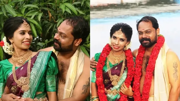 പ്രചരിക്കുന്നത് ബ്യൂട്ടി ക്ലിനിക്കിന് വേണ്ടി എടുത്ത പരസ്യ ചിത്രത്തിലെ ഭാഗങ്ങള്‍; അവതാരകയായ അനു പിന്മാറിയതോടെ രേണുവിലേക്ക് എത്തി; രാജകുമാരനും റീല്‍സുകളുടെ രാജകുമാരിയും ഒന്നിച്ചു എന്ന ക്യാംപ്ഷനോടെ പുറത്തെത്തിയ രേണു സുധിയുടെ വാവഹ ചിത്രത്തിലെ വാസ്തവം ഇത്