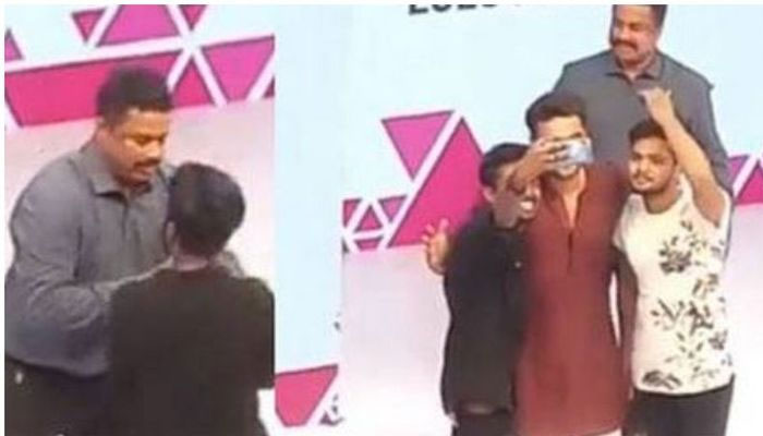 ടൊവിനോയ്‌ക്കൊപ്പം ഫോട്ടോ എടുക്കാന്‍ വേദിയിലേക്ക് കടന്ന ആരാധകരെ സംഘാടകര്‍ തടഞ്ഞു; സംഘാടകരെ മറ്റി നിര്‍ത്തി ആരാധകരെ ചേര്‍ത്ത് പിടിച്ച് സെല്‍ഫി പകര്‍ത്തി ടൊവിയച്ചായന്‍; സോഷ്യല്‍ മീഡിയയില്‍ വൈറലായ ചിത്രം